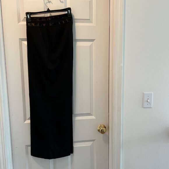 Tuxedo Style Dress Trousers, 32x30, Wide Leg, Black, Worn 1x, EUC, Front Crease - Picture 8 of 8